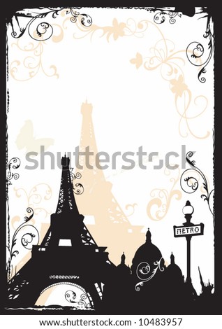 Illustration of the Eiffel tower