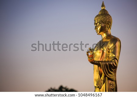 Golden buddha statue at  Thailand