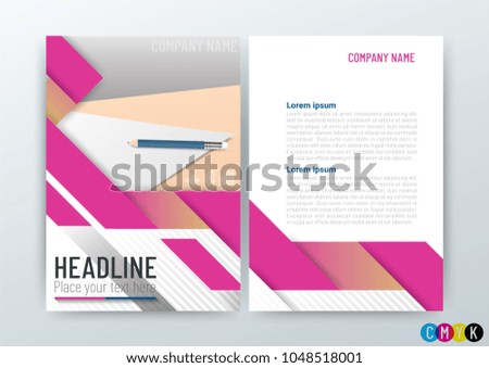A4 Size, Abstract modern Background, flyers brochure design, annual report, stationery template-Vector Illustration