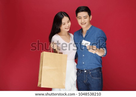 Asian Couple Having Fun in Celebrate New Year Party