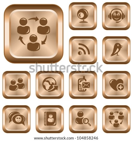 Social network button set