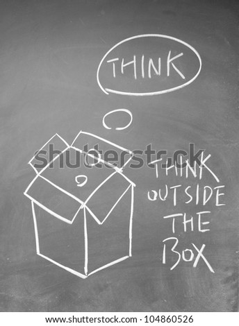 think outside the box symbol