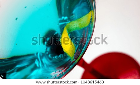 Cocktail Glass with Lemon Twist