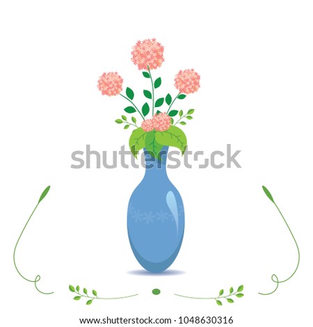 A bouquet of flowers in a vase on a white background.