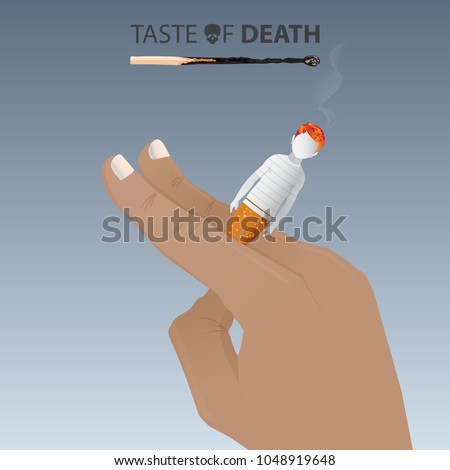 May 31st World No Tobacco Day banner. No Smoking Day Awareness poster. Smoking is harmful to children. Cigarette causes of cancer. Vector Illustration.