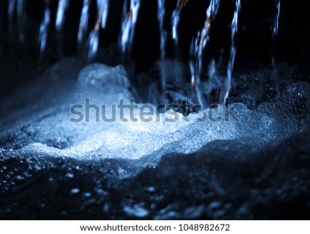 Close up. Image of a bubbling fountain.