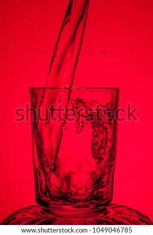 Water splash pattern on a colorful background 