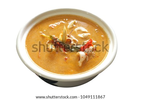 Picture Thai  food  for catalogs , Tom yam seafood or Tom yum, Tom yam is a spicy clear soup typical in Thailand and No.1 Thai Dish Cuisine.