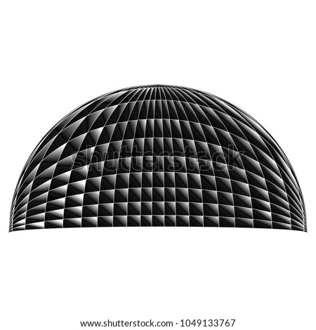 spherical sphere 3d, vector illustration
