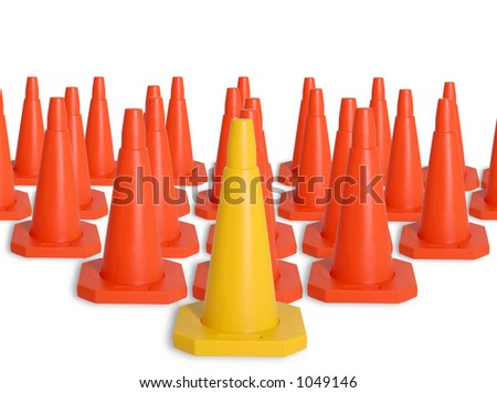 Army of traffic cones