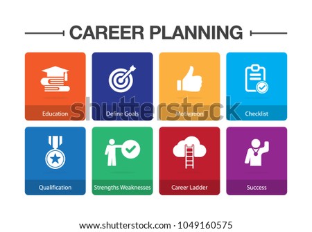 Career Planning Infographic Icon Set