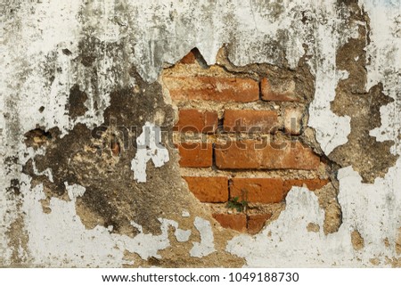 Grunge wall of the old house/background texture Old wall.