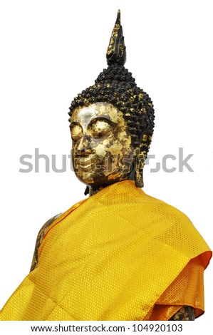 Buddha Statue, Isolated, white background