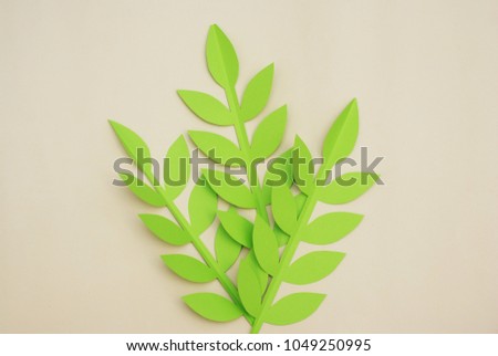 Leaves Paper Cut Textured Background with shadow seamless texture. Tropical, Summer Leaves exotic texture