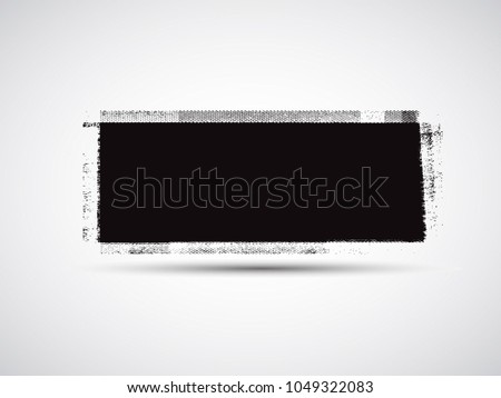 Abstract grunge banner for design use.Black grunge banner.Vector illustration.
