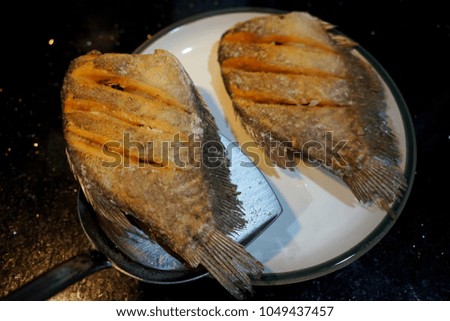 Fried fish at Bangkok,Thailand

