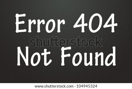 error 404 not found symbol