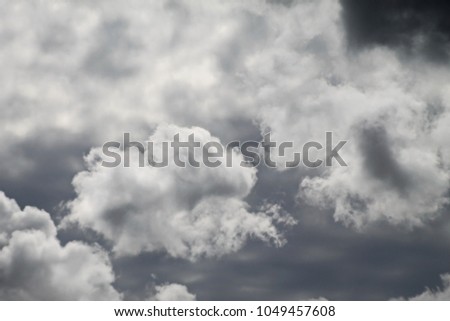 Sky with gray clouds