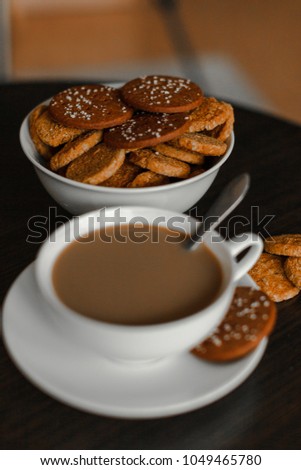 Cookies with coffee