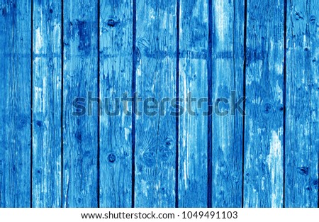 Wooden fence pattern in navy blue tone. Abstract background and texture for design.