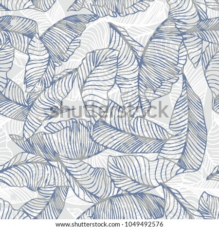 colors seamless pattern  tropical leafs