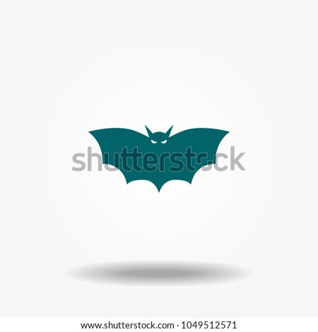 Bat icon vector.