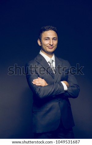 Businessman portrait in studio