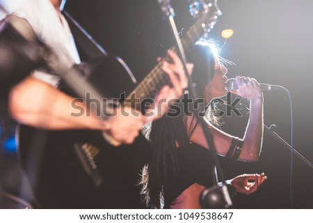 Rock and roll live group Royalty-Free Stock Photo #1049538647