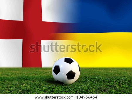 European cup  the England national team and Ukraine national team