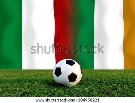 European cup  the Italy national team and Ireland national team