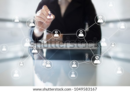 Team building structure and organization concept. HR and recruitment. Royalty-Free Stock Photo #1049583167