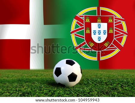 European cup  the Denmark national team and Portuga lnational team