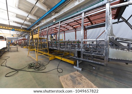 Tram production manufacture