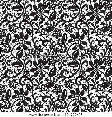 White Seamless Lace Floral Pattern On Gray Royalty Free Stock Vector 106426754 Avopix Com