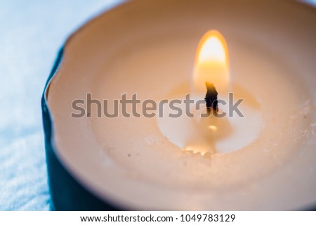 burning candle close-up