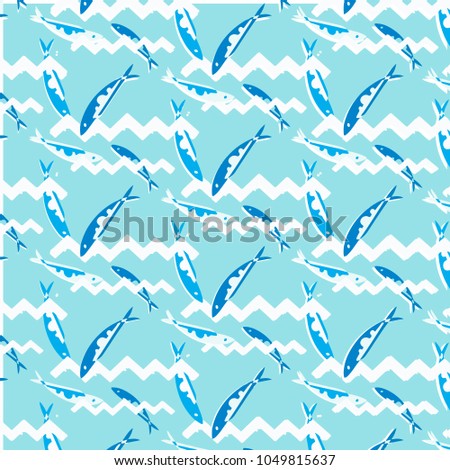 Fish pattern underwater