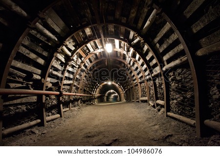 Modern coal mine Royalty-Free Stock Photo #104986076