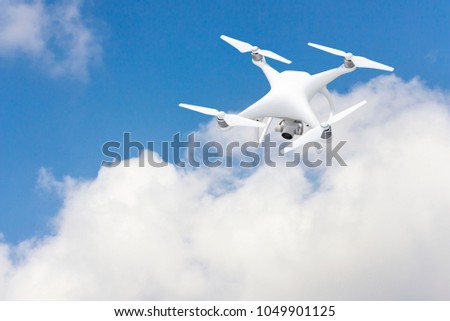 drone white high resolution camera shoot flying blurred background with abstract light Building background, business investment, capital travel cipping path