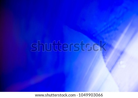 Blue and white abstract lighting design