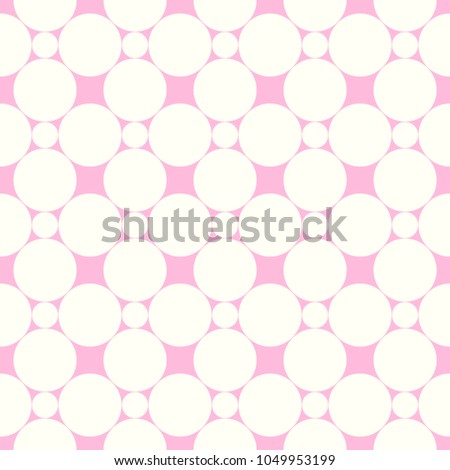 Cute seamless pattern, polka dot fabric, wallpaper vector