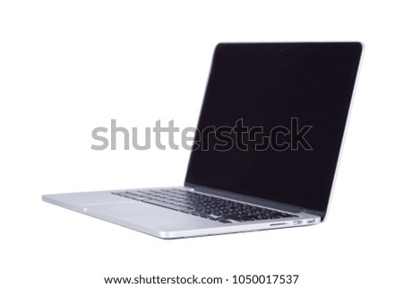 laptop computer isolated on a white background