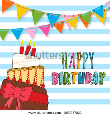 happy birthday invitation card design