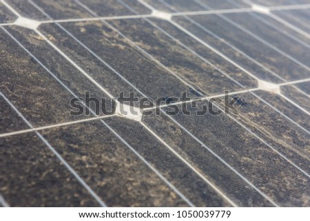 Dusty Solar Panels