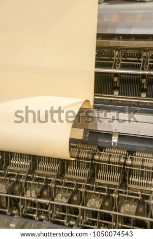 Brass numerals from Babbage's analytical engine. Ancient old computer. Royalty-Free Stock Photo #1050074543