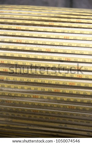 Brass numerals from Babbage's analytical engine. Ancient old computer. Royalty-Free Stock Photo #1050074546