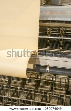 Brass numerals from Babbage's analytical engine. Ancient old computer. Royalty-Free Stock Photo #1050074549
