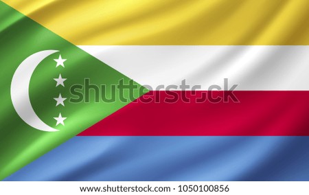 Comoros Flag in Vector Illustration