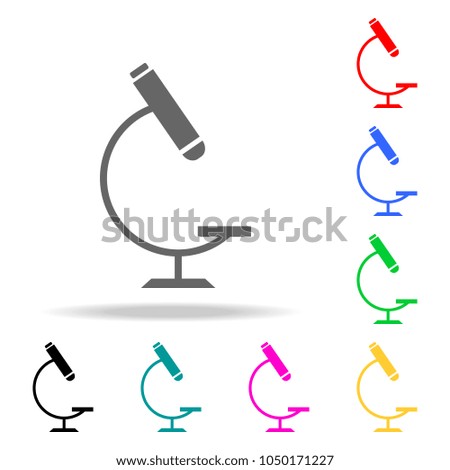 microscope icon. Elements of School and study multi colored icons. Premium quality graphic design icon. Simple icon for websites, web design, mobile app, info graphics on white background