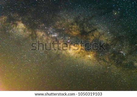The Milky Way has huge stars and space dust in the universe and there are so many stars that can not be counted.