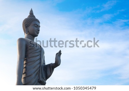 Pang Buddha Image Style Thai Buddha Statue Visakha Bucha day is the most important Buddhist holiday